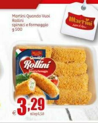 Elite Martini Quando Vuoi Rollini Spinaci E Formaggio 500 G offerta