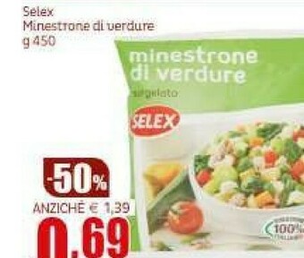 Elite Selex Minestrone Di Verdure Surgelate 450 G(ml) offerta
