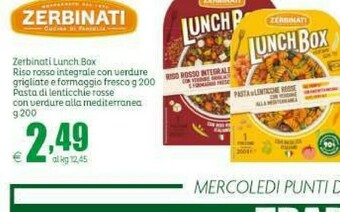 Elite Zerbinati Lunch Box Orzo Integrale Con Basilico Genovese DOP E Pinoli 200 G(ml) offerta
