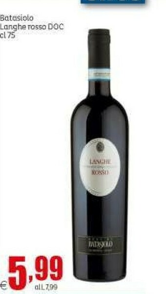 Elite Batasiolo Langhe Rosso Doc offerta