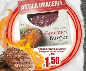 Antica Braceria Gourmet Burger Di Carne Bovina