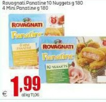 Elite Rovagnati Panatine Doppio Prosciutto Cotto E Formaggio 180 G(ml) offerta