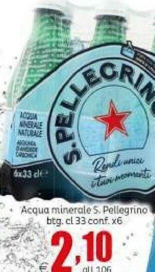 Elite S. Pellegrino - Acqua Minerale Naturale Frizzante offerta