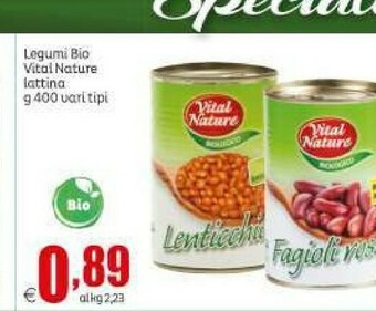 Vital nature Legumi Bio Lenticchie