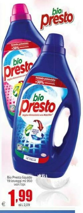 Bio Presto Detersivo Luquido