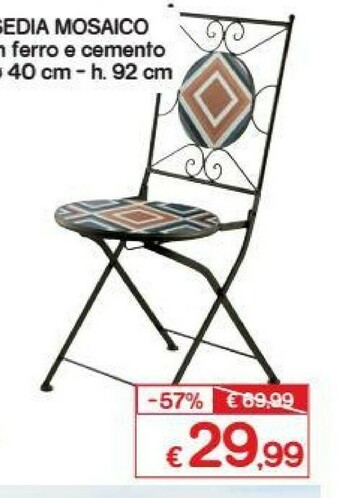 Satur Mosaico Ferro E Cemento O 40 Cm offerta