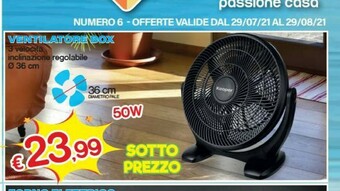 Satur Kooper Ventilatore offerta