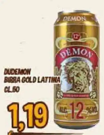 Big Food Dudemon Birra Gold Lattina 50cl offerta