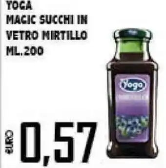 Yoga Magic Succhi in Vetro Mirtillo 200ml.