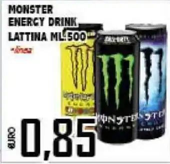 Big Food Monster Energy Drink Lattina 500ml offerta
