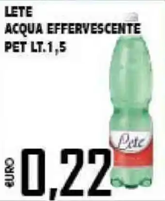 Big Food Lete Acqua Effervescente Pet 1,5lt. offerta