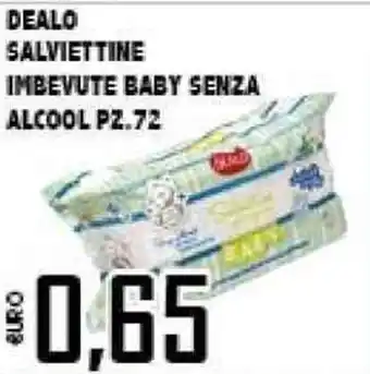 Dealo Salviettine Imbevute Baby Senza Alcool 72pz.