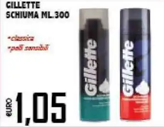 Big Food Gillette Schiuma 300ml offerta