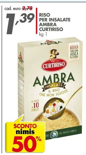 Italmark Ambra Riso Per Insalate Curtiriso 1000 G offerta