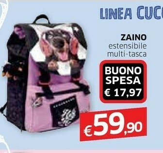 Galassia Zaino Estensibile Multi-tasca offerta