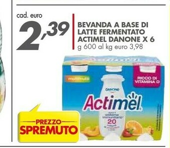 Italmark Danone Bevanda A Base Di Latte Fermentato Actimel offerta