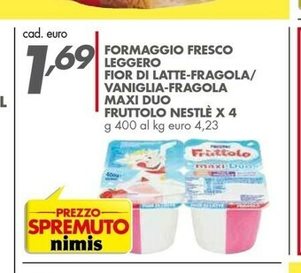 Italmark Nestlè Maxi Duo Fragola Fior Di Latte 400 G(ml) offerta