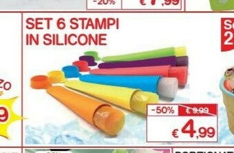 Satur Set 6 Stampi In Silicone offerta
