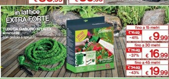 Satur Galileo Tubo Da Giardino In Latex Estensibile Con Pistola A Spruzzo offerta