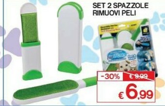 Set 2 Spazzole Rimuovi Peli