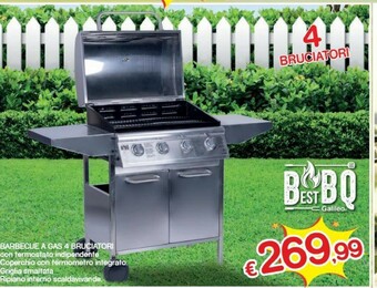 Satur Barbecue A Gas 4 Bruciatori offerta
