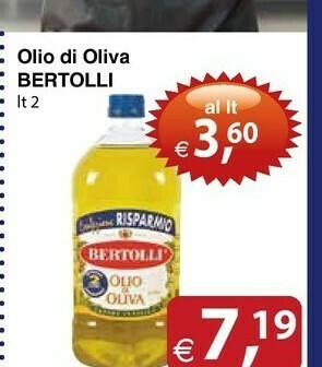 Docks Cash&Carry Bertolli Olio Di Oliva 2000 Ml offerta