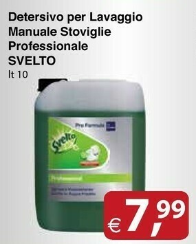Docks Cash&Carry Svelto Detersivo Per Lavaggio Manuale Stoviglie Professionale offerta