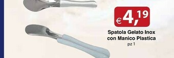 Docks Cash&Carry Spatola Gelato Inox Con Manico Plastica offerta