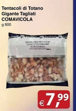 Comavicola Tentacoli Di Totano Gigante Tagliati 800 G