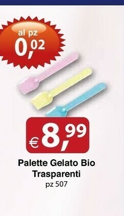 Docks Cash&Carry Palette Gelato Bio Trasparenti offerta