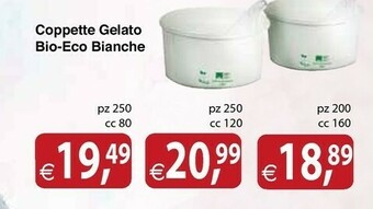 Docks Cash&Carry Coppette Gelato Bio-Eco Bianche offerta