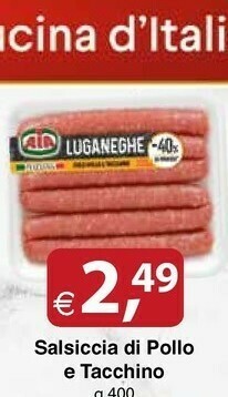 Docks Cash&Carry Aia Salsiccia Di Pollo E Tacchino offerta