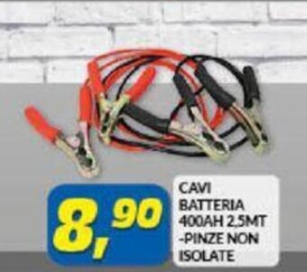 Risparmio Casa Cavi Batteria 400AH 2,5 MT - Pinze Non Isolate offerta