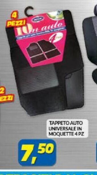 Risparmio Casa Tappeto Auto Universale In Moquette 4 Pz offerta