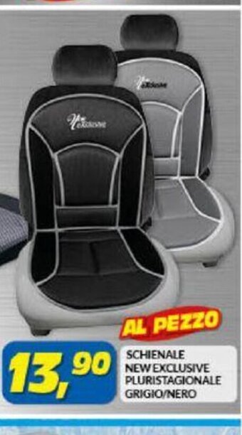 Risparmio Casa Schienale New Exclusive Pluristagionale Grigio / Nero offerta