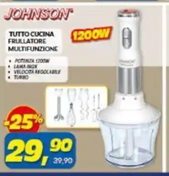 Risparmio Casa Johnson Tutto Cucina Frullatore Multifunzione offerta
