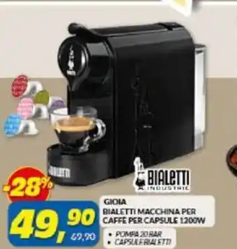 Bialetti Gioia Macchina Per Caffe Per Capsule 1200 W