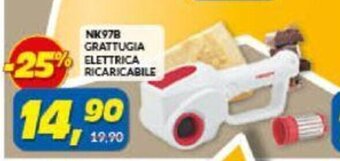 Risparmio Casa NK978 Grattugia Elettrica Ricaricabile offerta