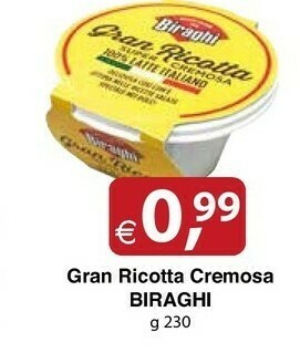 Docks Cash&Carry Biraghi Gran Ricotta Cremosa offerta