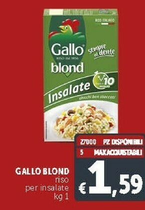 Deco Supermercati Gallo Riso Per Insalate offerta