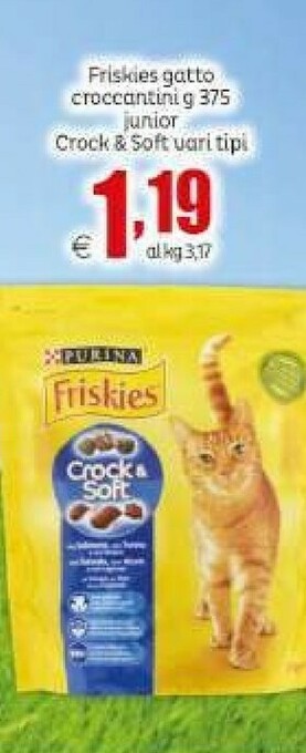 Elite Purina Friskies Crock & Soft 375 G offerta