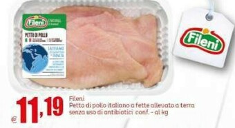 Elite Fileni Petto Di Pollo A Fette Biologico offerta