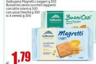 Elite Galbusera Frollino Con Orzo E Mais Magretti 350 G(ml) offerta