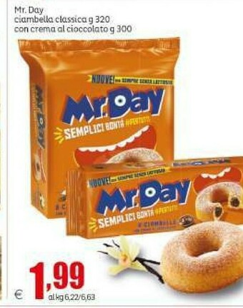 Elite Mr. day 6 Ciambelle Con Crema Al Cioccolato 300 G(ml) offerta
