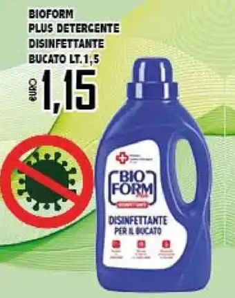 Big Food Bioform Plus Detergente Disinfettante Bucato 1,5lt. offerta