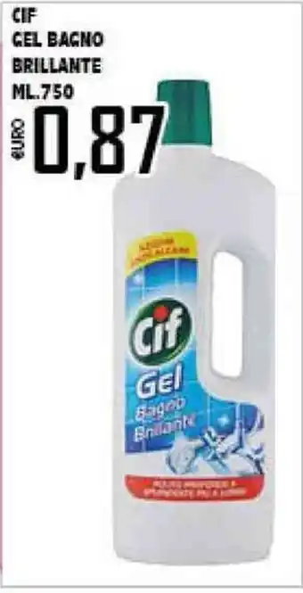 Big Food Cif Gel Bagno Brillante 750ml offerta
