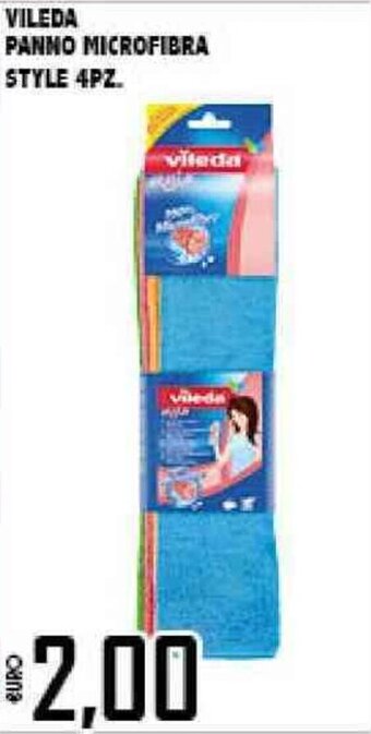 Big Food Vileda Panno Microfibra Style 4pz. offerta