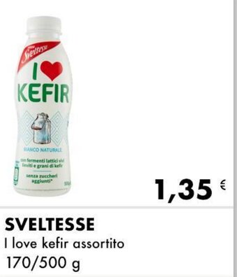 Iper Tosano Sveltesse I Love kefir assortito 170/500 g offerta