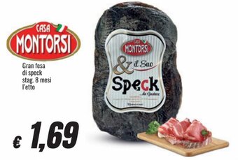 Mercati Alimentari Casa Montorsi Gran fesa di speck stag. 8 mesi offerta