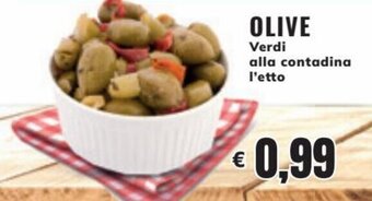 Mercati Alimentari Olive Verdi alla contadina offerta